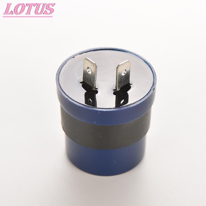 Motor Buzzer Flasher Relais Indicator Dc 6V 12V Input Motorfiets Blauw Ingebouwde Pieper Flasher Richtingaanwijzer Led Blinker 2 Pins