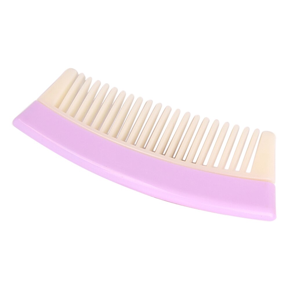 Peine Dientes anchos para desenredar el cabello peine antiestático para masaje del cuero cabelludo peine para cabello grueso rizado, 5,8'': Purple