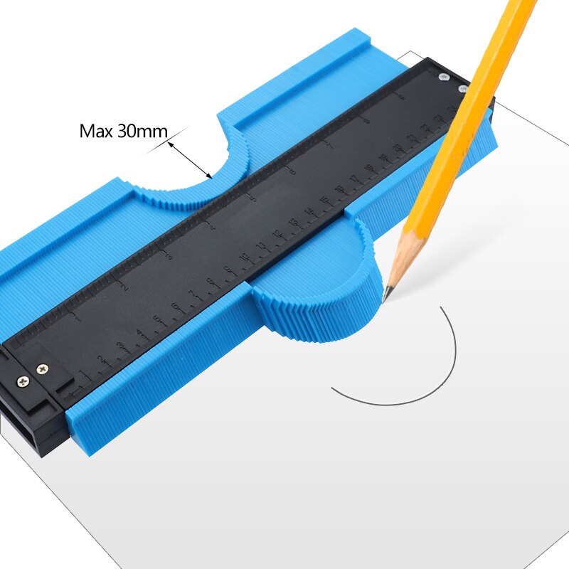 5/10 Inch Contour Gauge Plastic Profiel Kopie Gauge Profiel Jig Gids Markering Voor Tegel Rand Vorm Kopie Meetinstrument