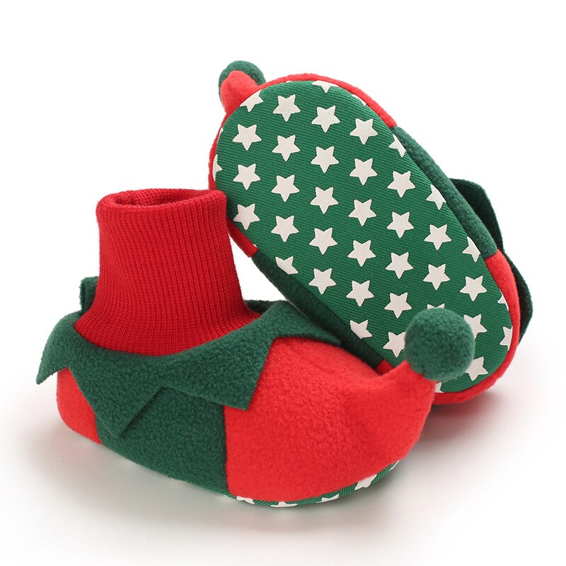 neue Baby Weihnachten Schuhe Jungen Mädchen Winter Warme Santa Claus Erste Wanderer Nette Baby Weihnachten Stiefel winter weihnachten