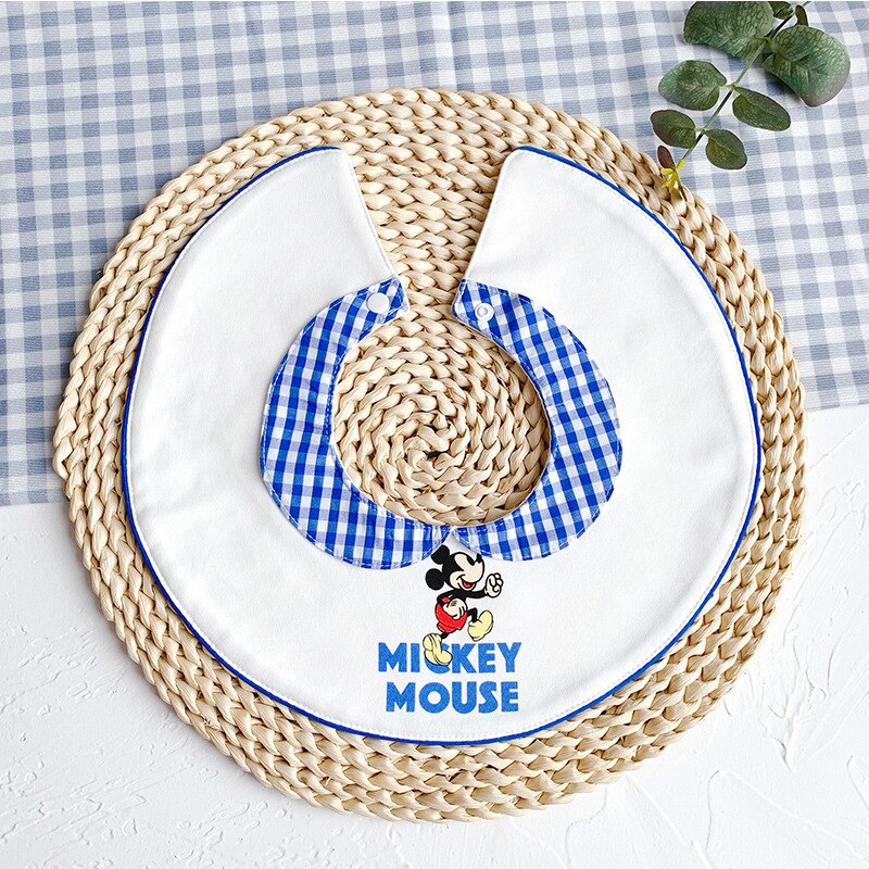 Mignon dessin animé bébé bavoirs coton imperméable à l'eau baver Burp chiffons pour -nés bord ondulé doux produits pour enfants: 9