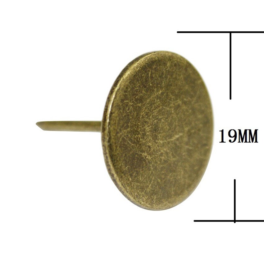 30 Uds. De clavos antiguos de hierro para tapicería de muebles, tachuelas, chinchetas, accesorios de decoración
