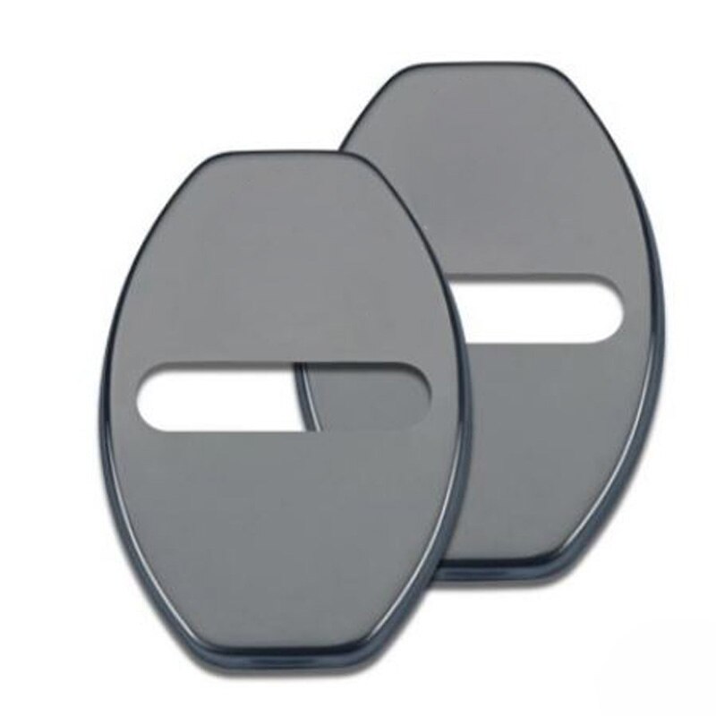 Housse de protection de serrure de porte VW | En acier inoxydable, 10 ensembles, pour Polo Golf 7 6 Passat B5 B6 Tiguan R Line, autocollants de voiture, accessoires: Black