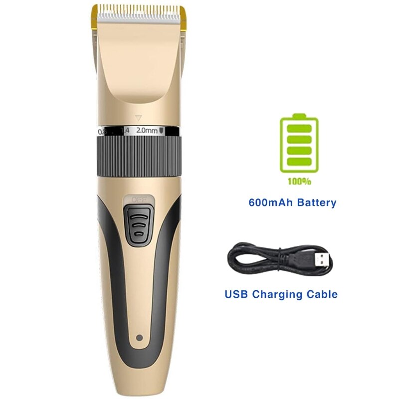 Heren tondeuse gouden draadloze elektrische tondeuse baardtrimmer
