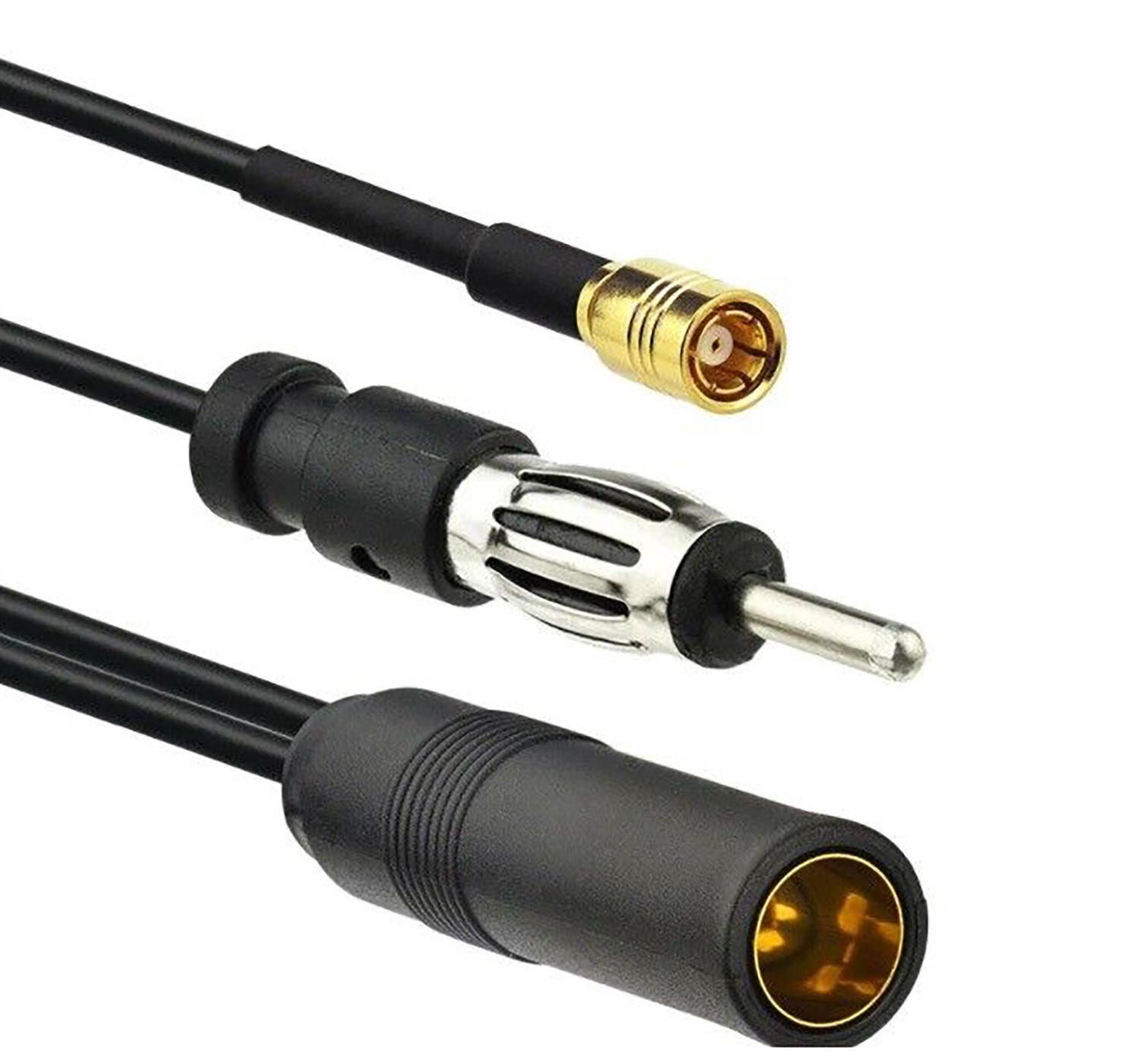 1 stks DAB & FM/AM Autoradio Antenne Actieve Antenne SMB DIN Splitter Adapter Kabel Compatibel DAB/DAB +/DMB-A Auto Accessoires