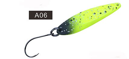 1 st fiskedragssked öring 2.5g metalljiggar spinnerbait wobblersked: A06