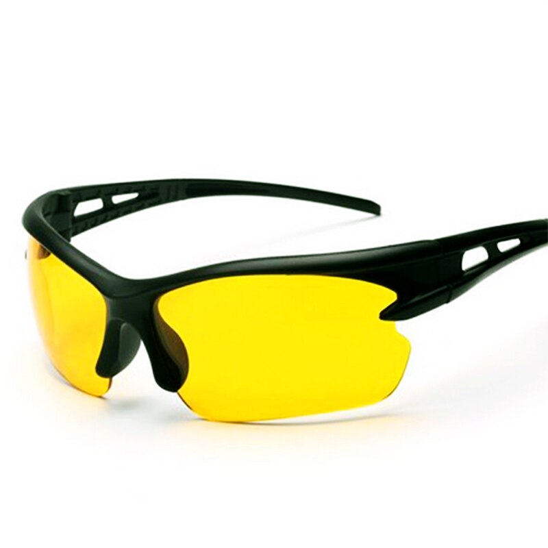 Night Vision Glasses For Driving Protective Gears Goggles Yellow Lens Ultra light Frame Sunglasses Anti-glare Cycling Glasses: Default Title