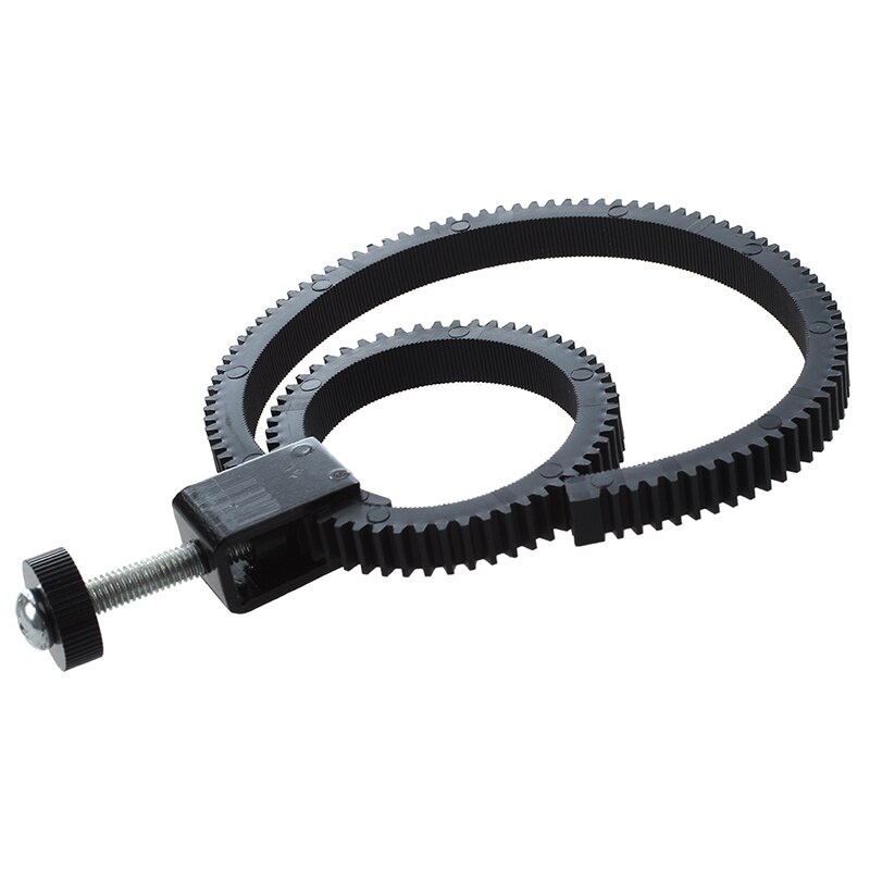 Adjustable Flexible Lens Follow Focus Gear Ring Belt for DSLR Camcorder Camera black