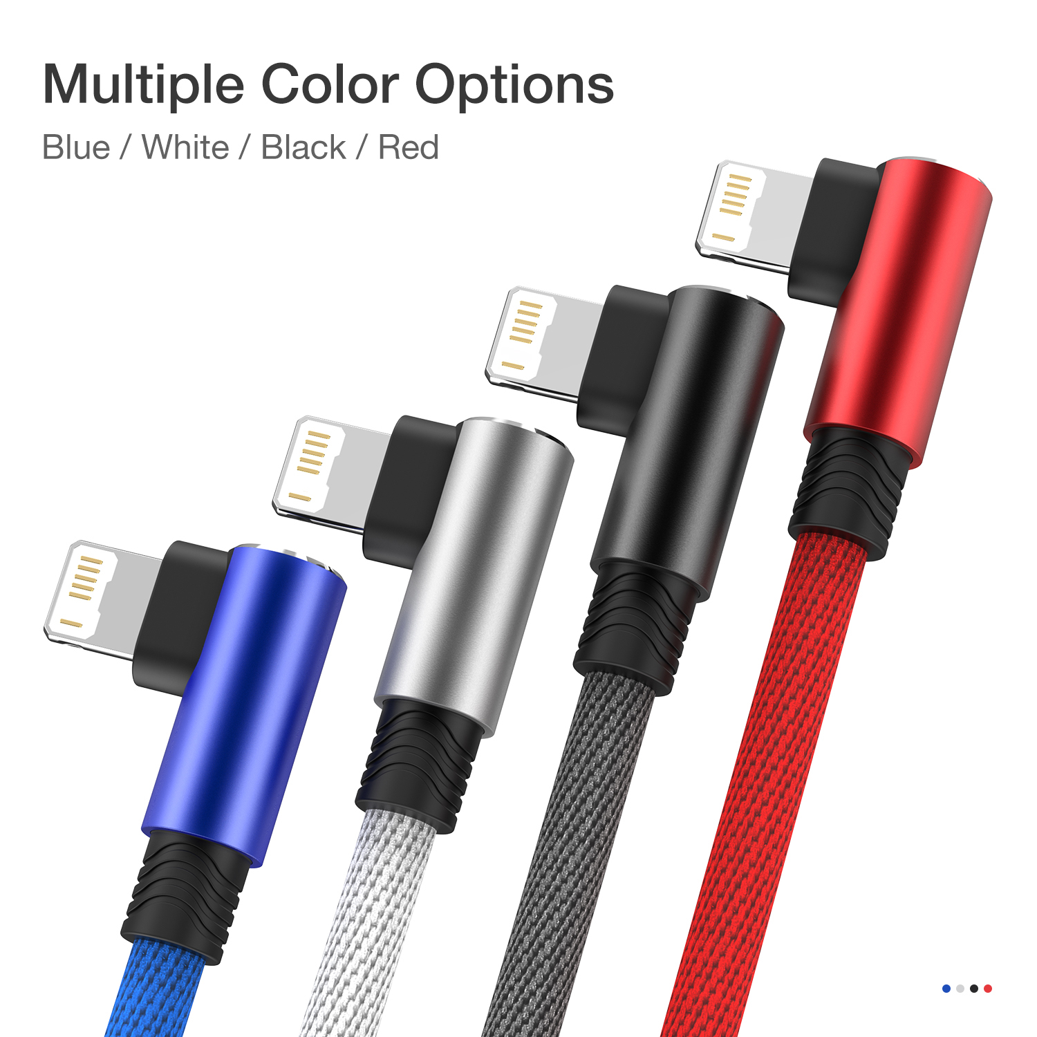 Câble USB pour iPhone 13 12 11 Pro Max XS XR X 8 7 Plus 6 6s 3A câble USB de synchronisation de données de charge rapide cordon de chargeur coudé à 90 degrés 3m