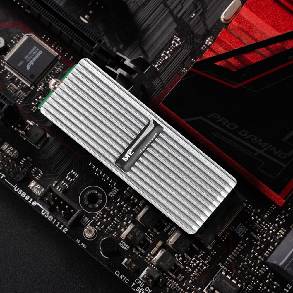 M .2 ssd nvme kjøleribbe kjøleribbe  m2 2280 ssd harddisk aluminium kjøleribbe med termisk pute til ssd pc termisk gass