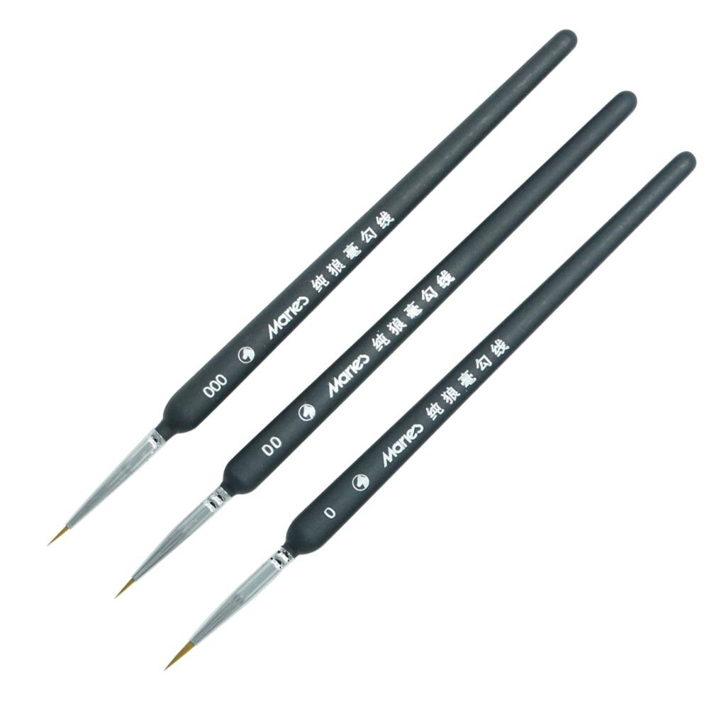 Juego de pinceles de línea de gancho, pinceles de pintura para acuarela, pintura al óleo de acrílico, delineador de dibujo, lápiz pincel para pintar, perfilador de gancho