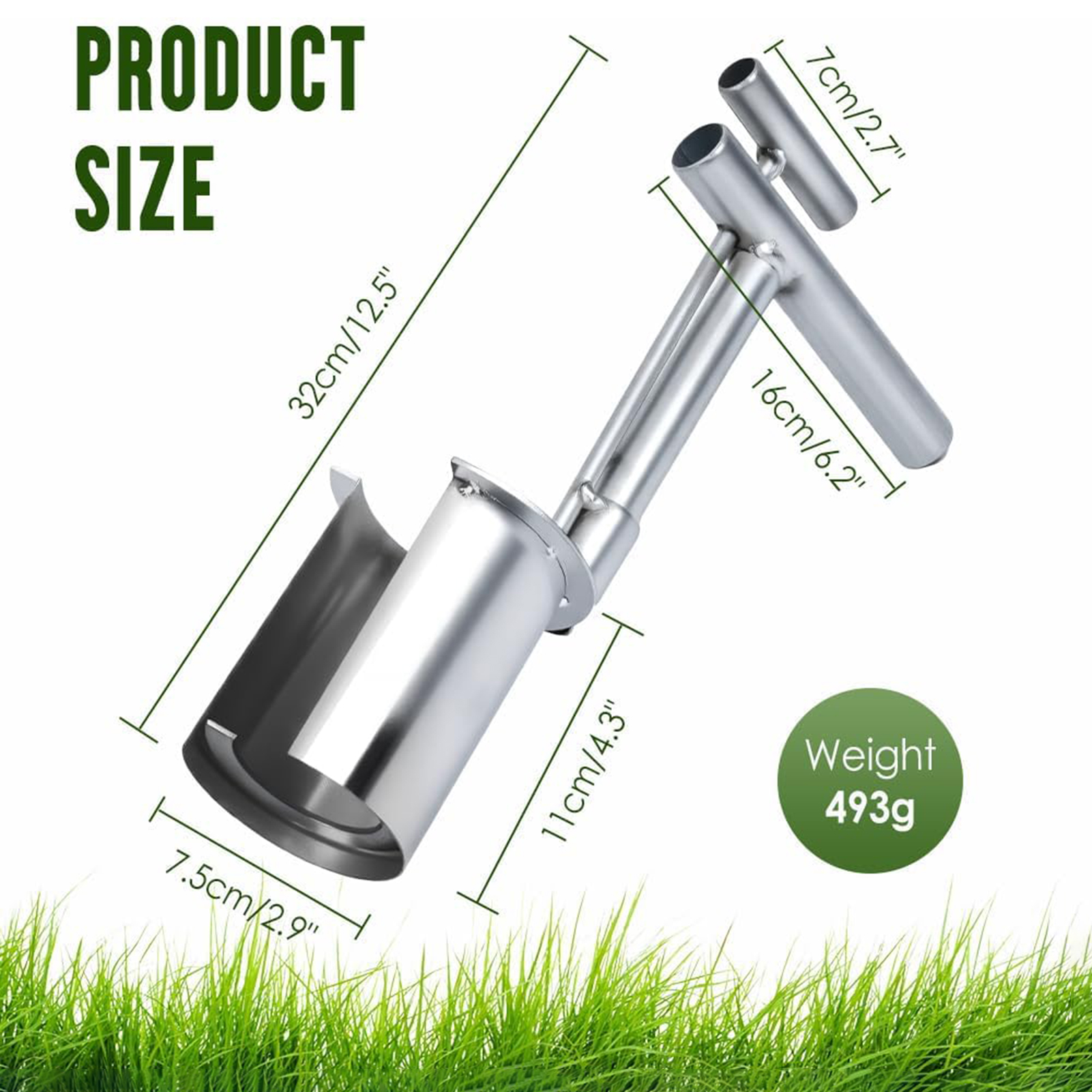 Herramienta de trasplante de plantas, trasplantador de plántulas de árboles frutales y plantas para plantar narcisos de tulipán, cebollas Dahlias