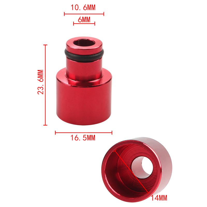 4PCS Fuel Injector Top Hat Adapters For Honda Civic and Acura RDX B16 B18 D16 Engines