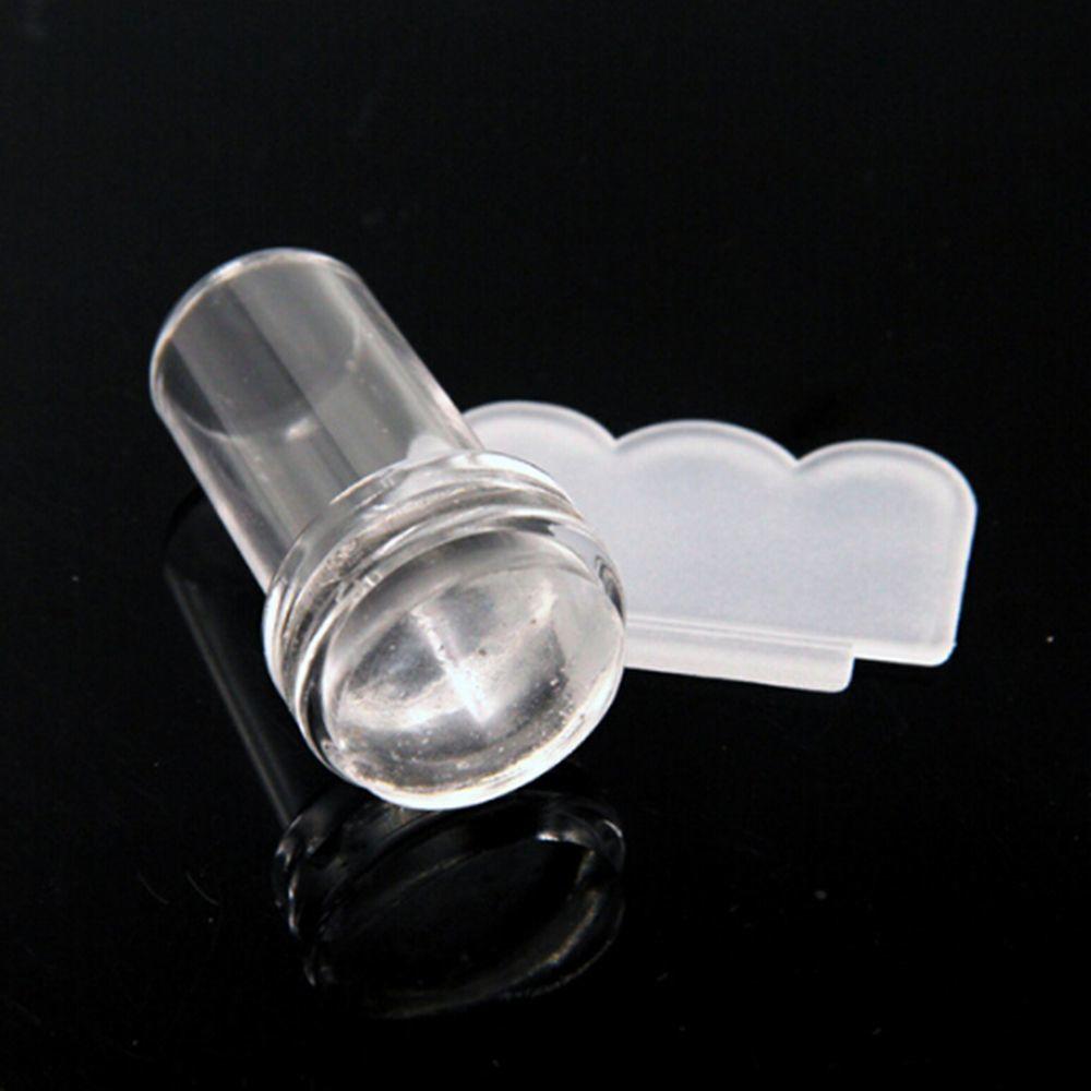 Juego de 2 raspadores para decoración de uñas, accesorios de belleza para uñas, estampador de plantillas, sellos Konad para salón de belleza, 1 Juego: clear