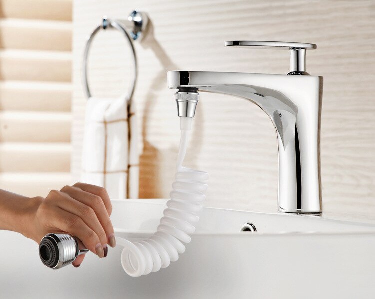 Extensión de grifo Flexible para cocina y baño extensor de manguera larga para ducha espumosa, accesorios para grifos,