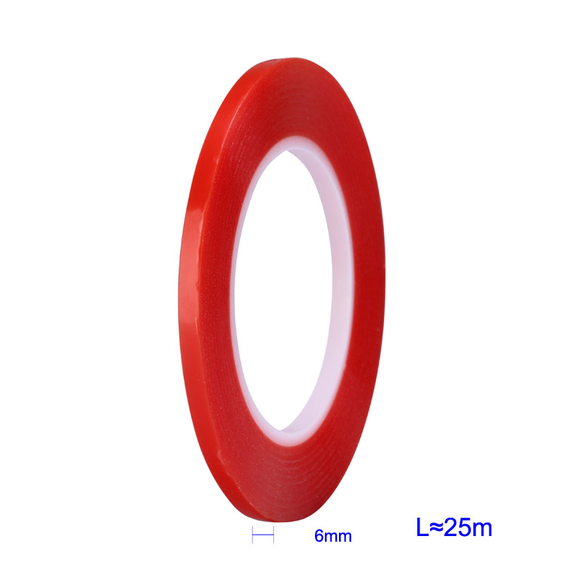 25 mt Wärme Beständig doppelseitige Transparent Klebeband Aufkleber 2mm 4mm 6mm 8mm 10mm Handy LCD Reparatur Werkzeug