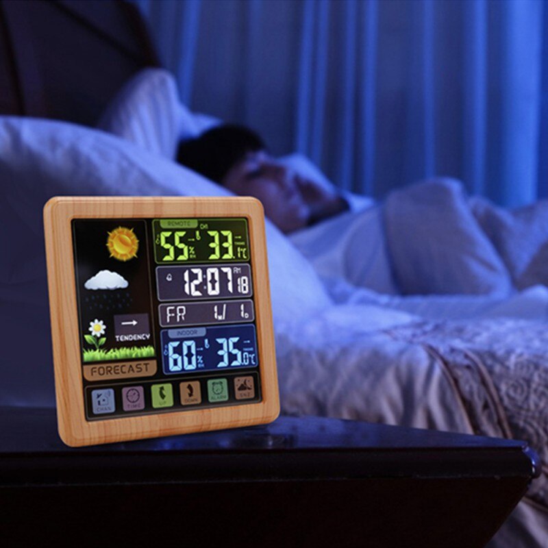 Digitale & Analoge-Digitale Klokken Multifunctionele Full Touch Screen Draadloze Weer Klok