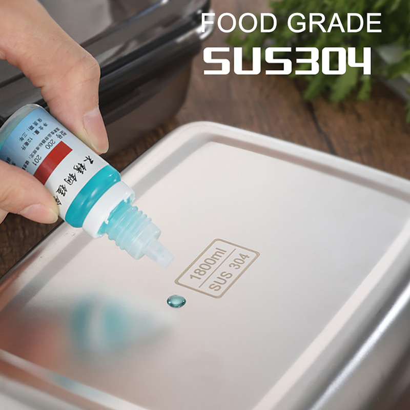 Baispo Korean Style Lunch Box Induction Cooker Heating Food Container 304 Stainless Steel Bento Box Kitchen Accessories