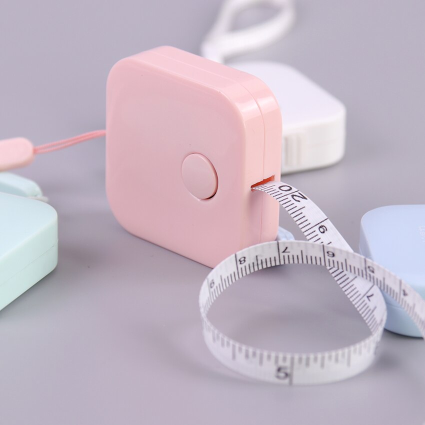 1PC Leather Measuring Tape 1.5m Metric Imperial Inch Flexible Ruler Portable Stationery Office School Supplies