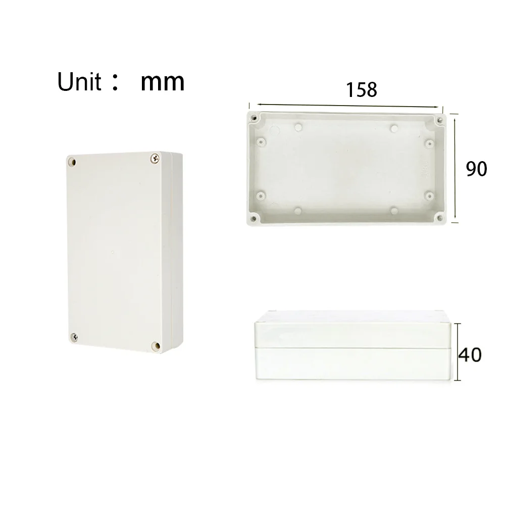 Project Junction Box for Electrical Cable Outdoor DIY Sealed IP67 Enclosure Wire Box 115x90x55mm Waterproof Electronic Cases: Ivory