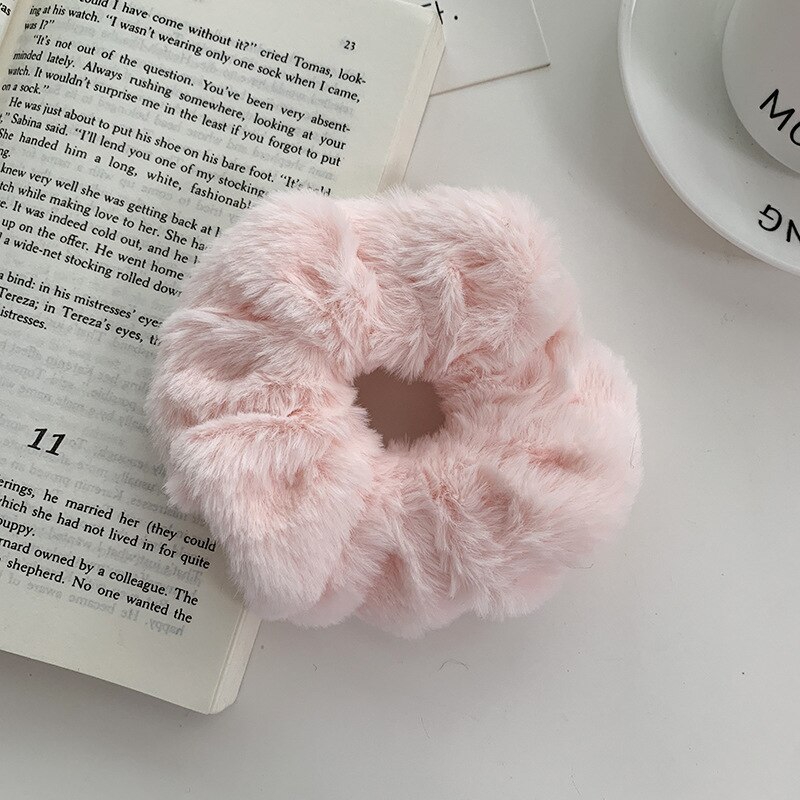 Pluszowe Scrunchies dla dziewczynek włosy w kolorze cukierkowym akcesoria gumka robić włosów głowa liny narzędzia robić stylizacji włosów opaski gumowe robić włosów: 08