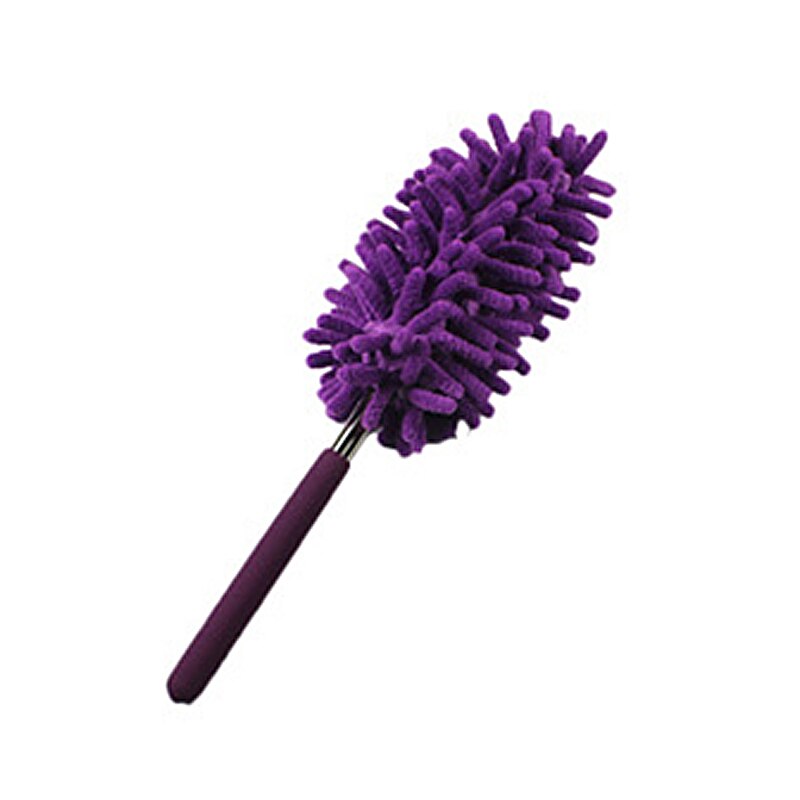 Extensible Telescopic Microfiber Duster House Cleaning Cleaner Long Handle Retractable Duster TI99: Purple