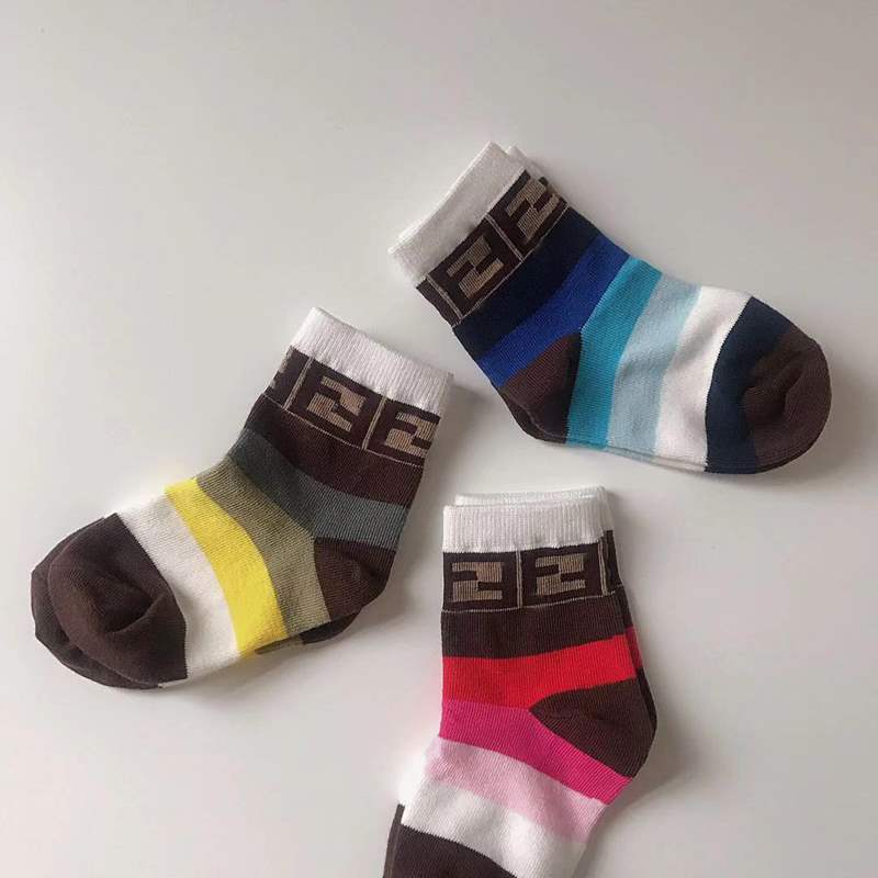 3 Paar/partij Kinderen Zachte Katoenen Sokken Jongen Meisje Baby Leuke Warme Streep Mode Sport Voor Lente Zomer Herfst Kinderen Sok slippers