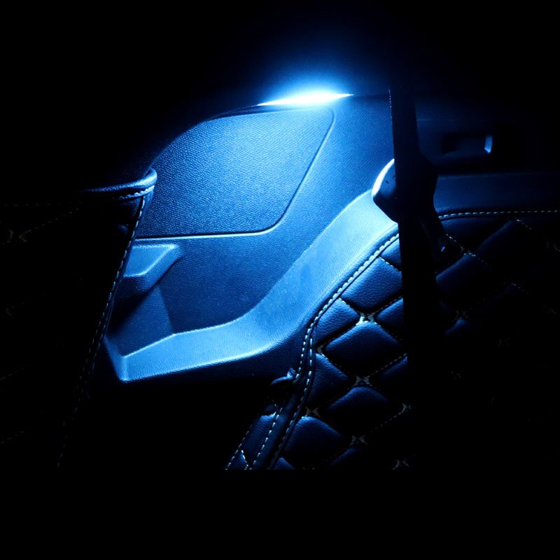 Lsrtw2017 LED Car Trunk Atmosphere Light Lamp for Peugeot 3008 5008 Interior Accessories Styling Auto: ice blue light