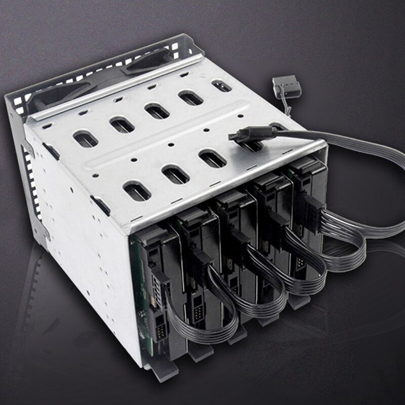 15 Pin SATA Power Extension Hard Drive Cable 1 Male to 5 Female Power Supply Splitter Adapter Cable For DIY PC Sever