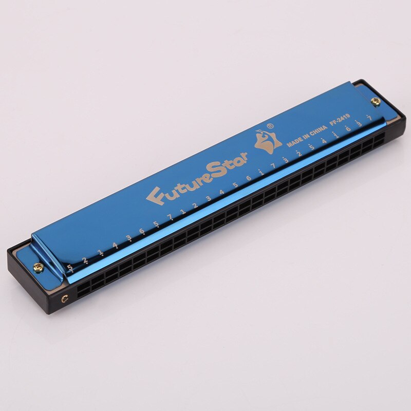 24 Hole C Tone Harmonica 4 Color