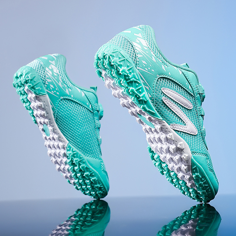 rotierend Schnalle Rasen FußBall Schuhe Jungen Professionelle freundlicher FußBall Schuhe Atmungsaktive FußBall Turnschuhe Art FußBall Stollen