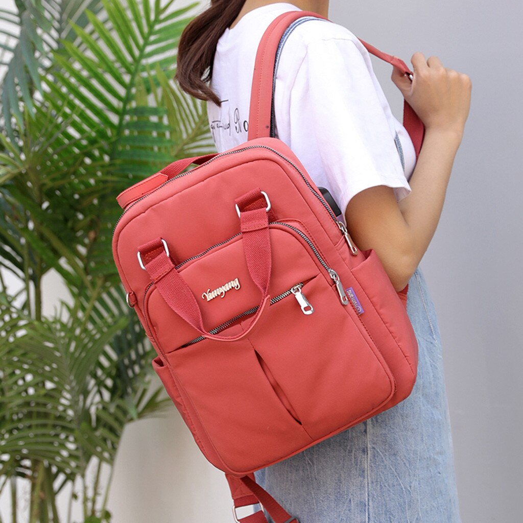 Women backpack Large Capacity bag Shoulder Bags Laptop Bag With USB Jack Travel Backpacks Mochila Mujer #js5
