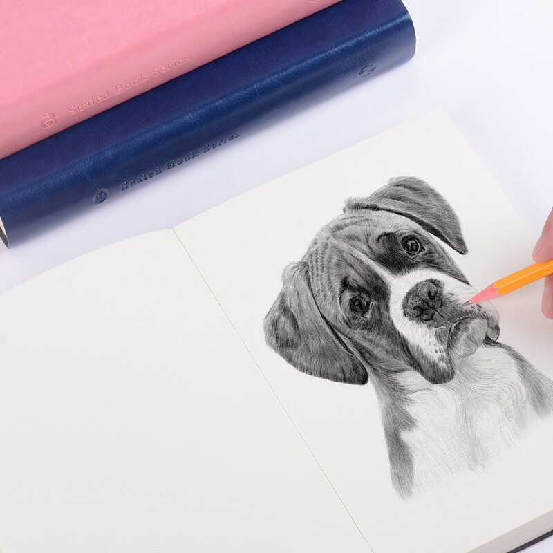 Soft Faux Leather Super Thick 512 Pages Blank Notebook A5 Daily Notebook Life Records Best for 3-4 Years Writing Office