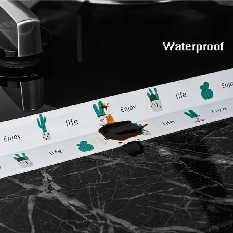 Decorative Caulk Strip Self-Adhesive Mildewproof Waterproof for Bathtub Toilet Floor Kitchen Stove Sink Sealing 1 .
