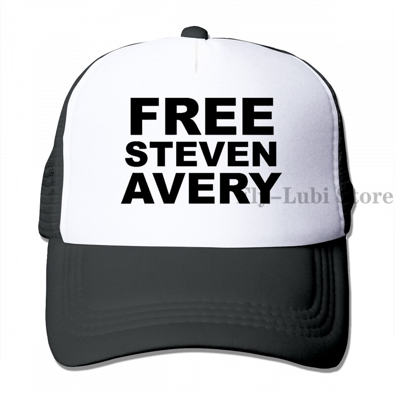 Free Steven Avery Baseball cap men women Trucker Hats adjustable cap: 3-Black