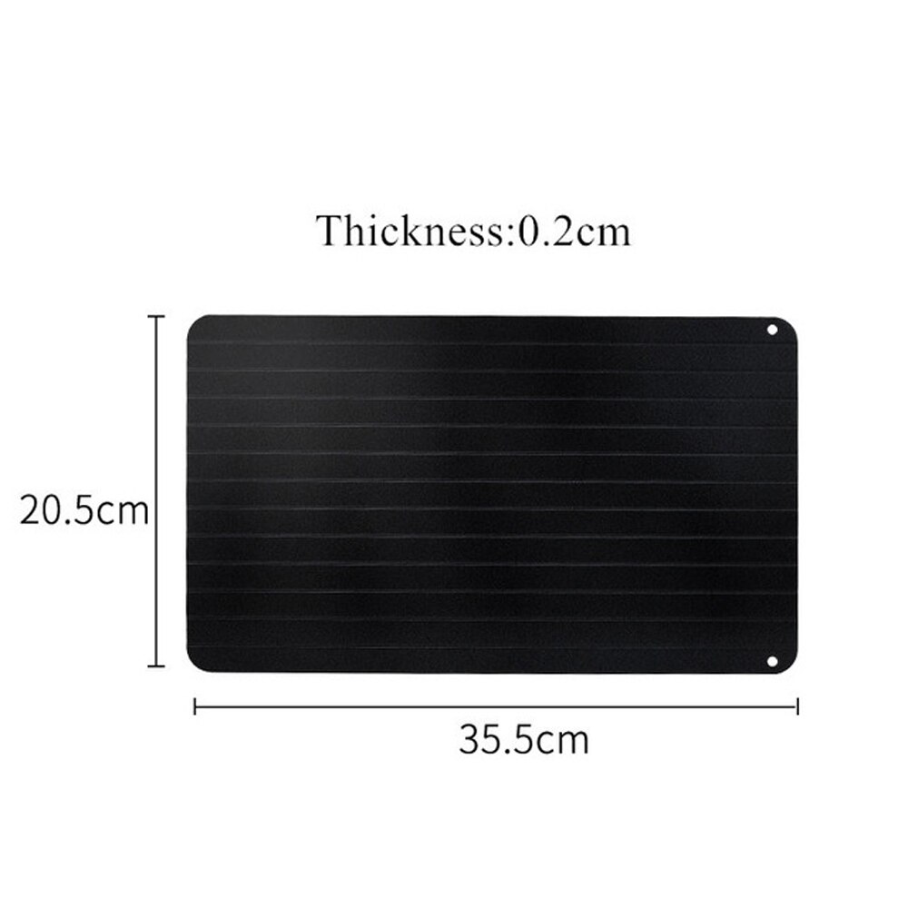 Aluminium Fast Defrosting Tray Frozen Meat Thawing Fresh Healthy Rapid Defrost Plate Food Gadgets Kitchen Tools: 35x20.5x0.2CM