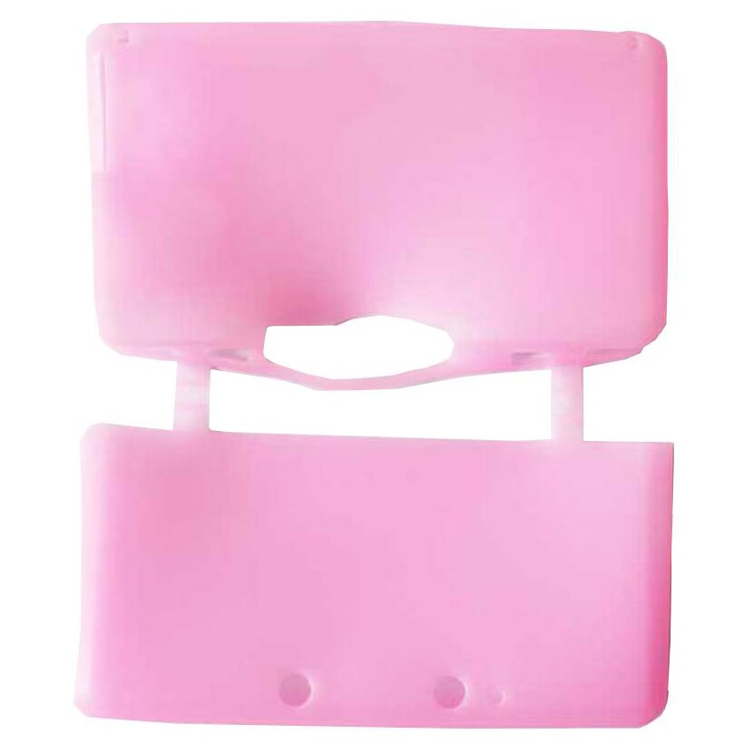 OSTENT Molle Del silicone consolle di Gioco di Caso Della Copertura Della Pelle Del Sacchetto Del Manicotto per Nintendo 3DS: Colore rosa