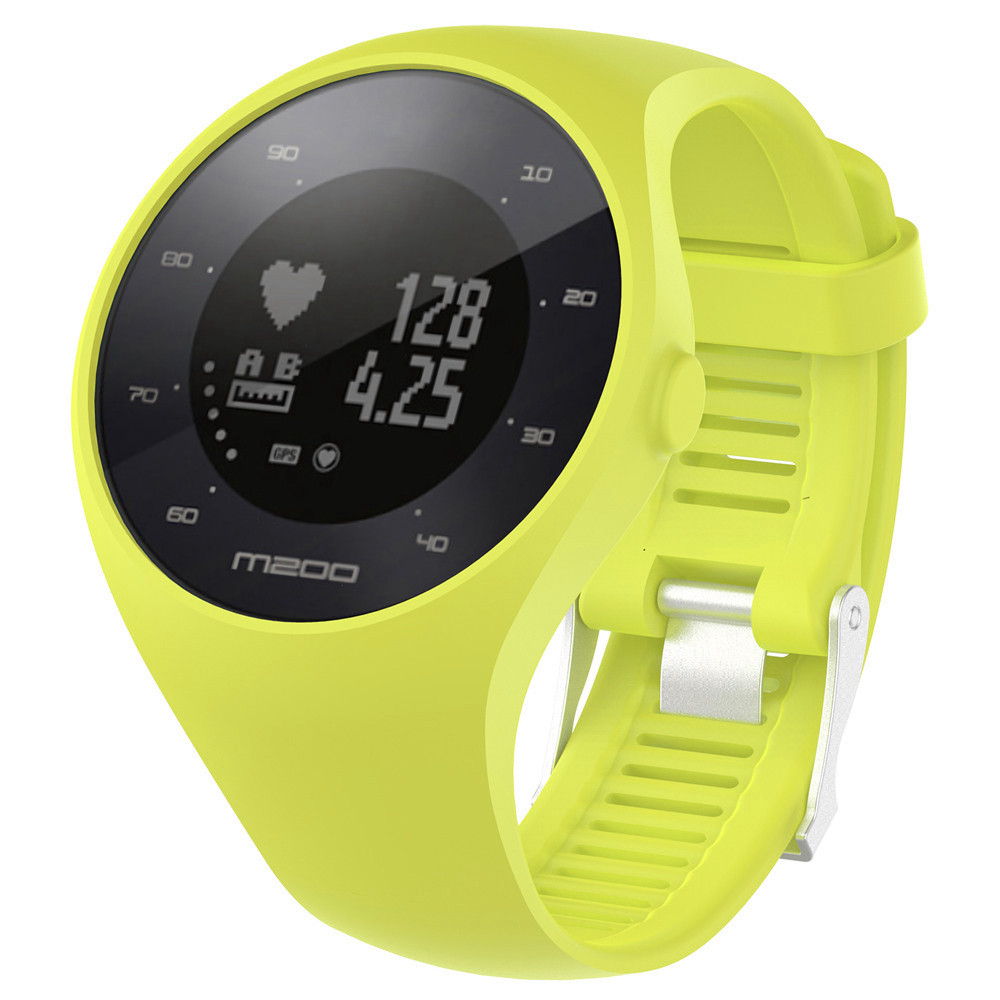 Bracelet de montre en caoutchouc Silicone souple pour montre de Fitness Polar M200 6 couleurs bracelet de remplacement sport bracelet: GN