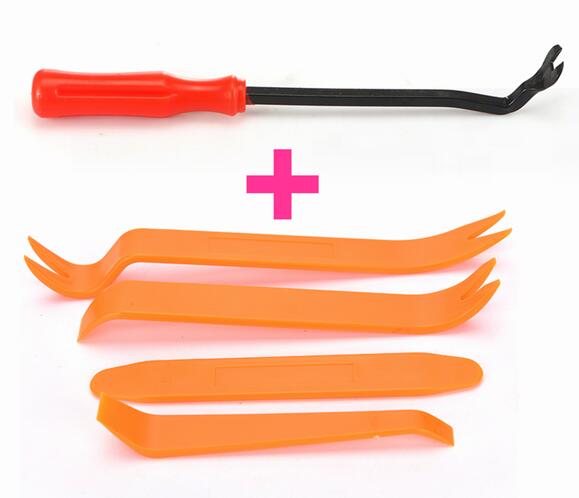 4pcs/7pcs/12pcs Car Installation Kits Car Radio Removal Tool Car Audio Panel Door Clip Panel Trim Dash Removal: Red Removal 4pcs