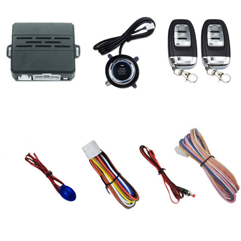 Bluetooth Phone APP Control Automatic Start Stop Button Keyless Entry System Engine Start Alarm System One Key Start Auto Parts