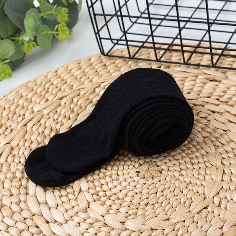 Collants fins en maille pour bébé fille, bas de princesse, blanc, noir, doux, bonneterie, printemps été automne: Black / 6-8 years old