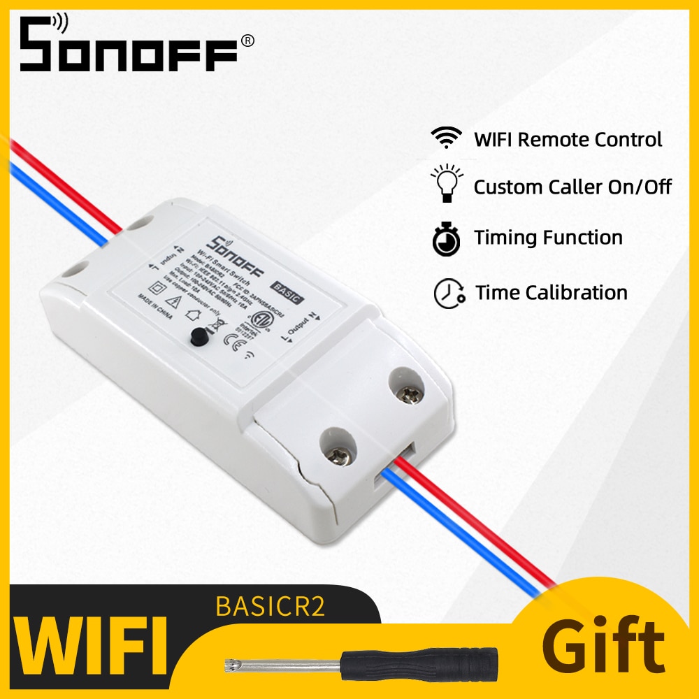 Sonoff Basic 10A 220V Wifi Schakelaar Draadloze Module Timer Light Draadloze Afstandsbediening Ondersteuning Smart/Google Domotica alexa