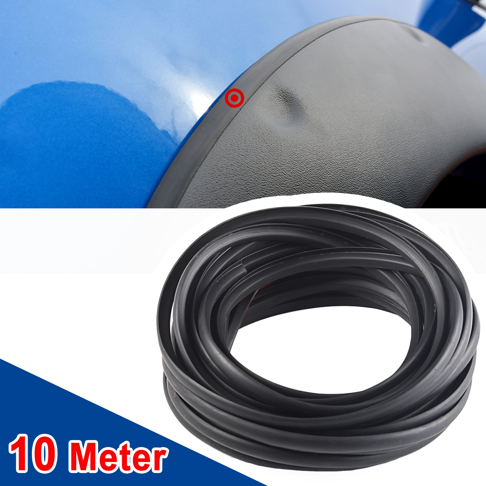 10 metros coche camión rueda guardabarros bengalas borde embellecedor junta de sellado de goma Welting estilo T tiras de sellado de goma suave accesorios SUV