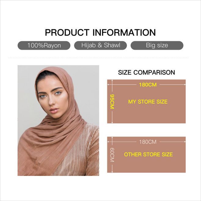 100%  rayon plain muslimi huivi hijab puuvilla afrikkalainen naisten otsanauhat islamilainen turbaani pitkä huivi malesia kääre suuri koko