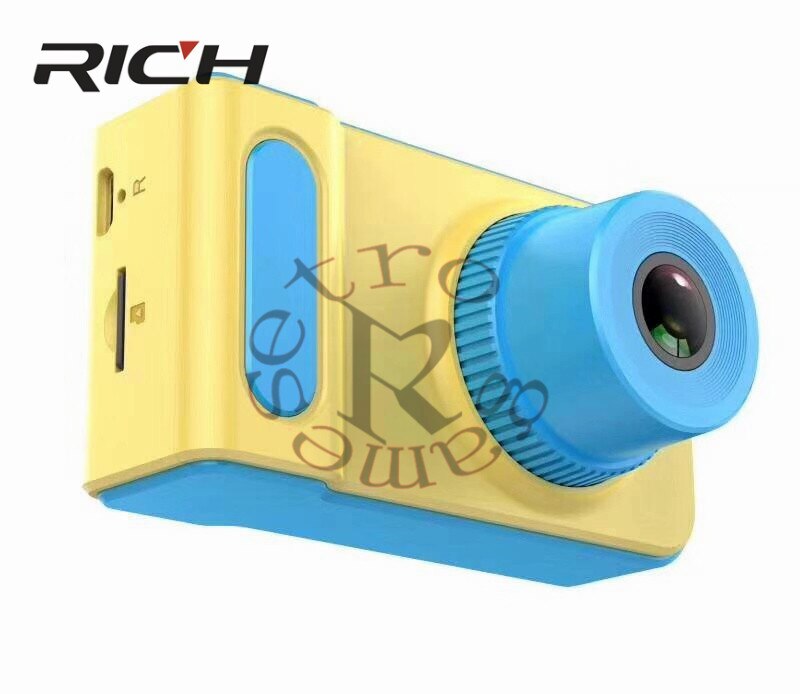 Mini Digitale Camera 2 Inch Cartoon Leuke Camera Speelgoed Kinderen 1080 P Peuter Speelgoed camera: Blauw / add 8GB TF card