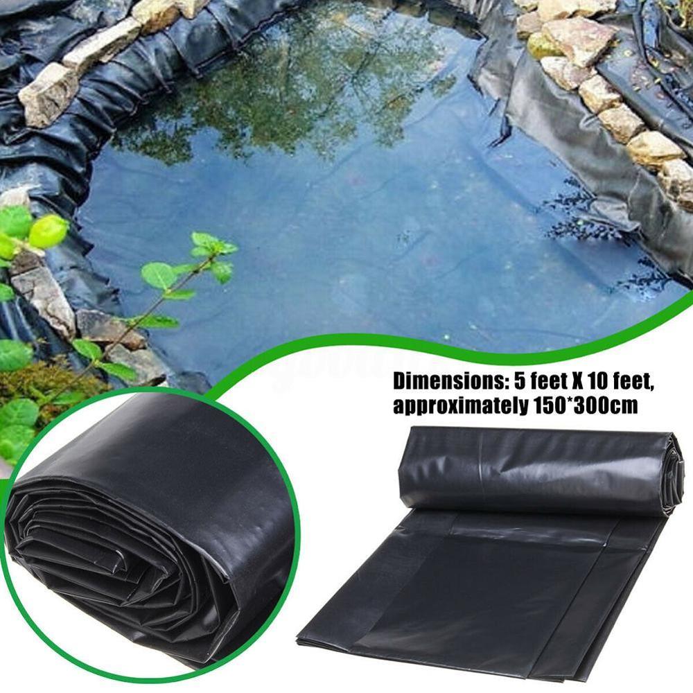 5'X10' Pond Lining Relining Fabric Fish Species Pond Membrane Beautify Lining Swimming Species Garden Dedicated Pool Fish M9H1