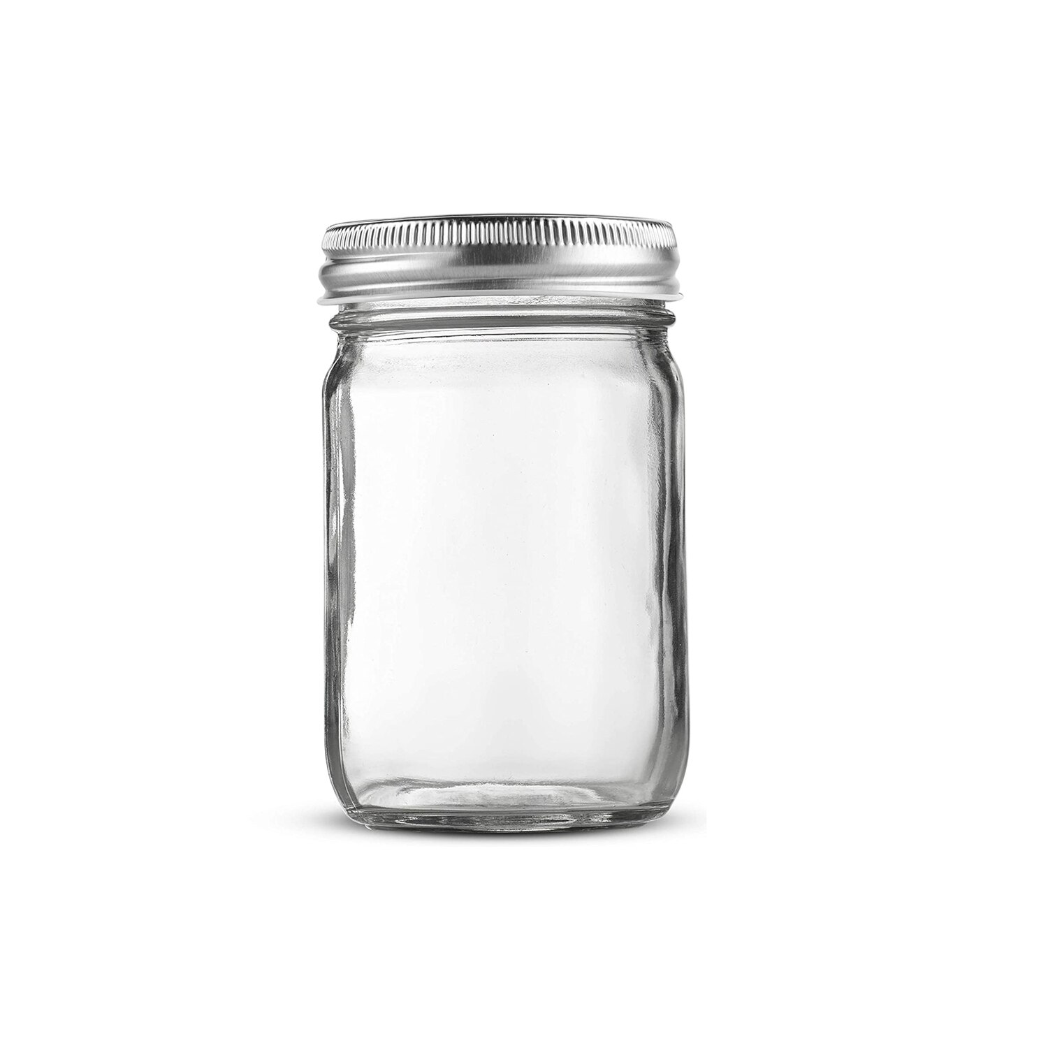 Mason Jars With Silver Lids Canning Jars| Storage Pickling Jars For Jelly, Jam, Honey, Pickles - Spice Glass Jars: 480 ml