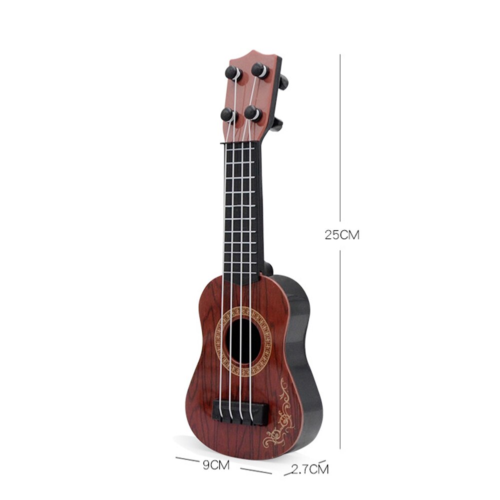 25CM 4String Ukulele Guitar Rosewood Ukulele Bass Guitar Hawaiian mini guitarra Kids Musical Instruments for Music Beginner: C