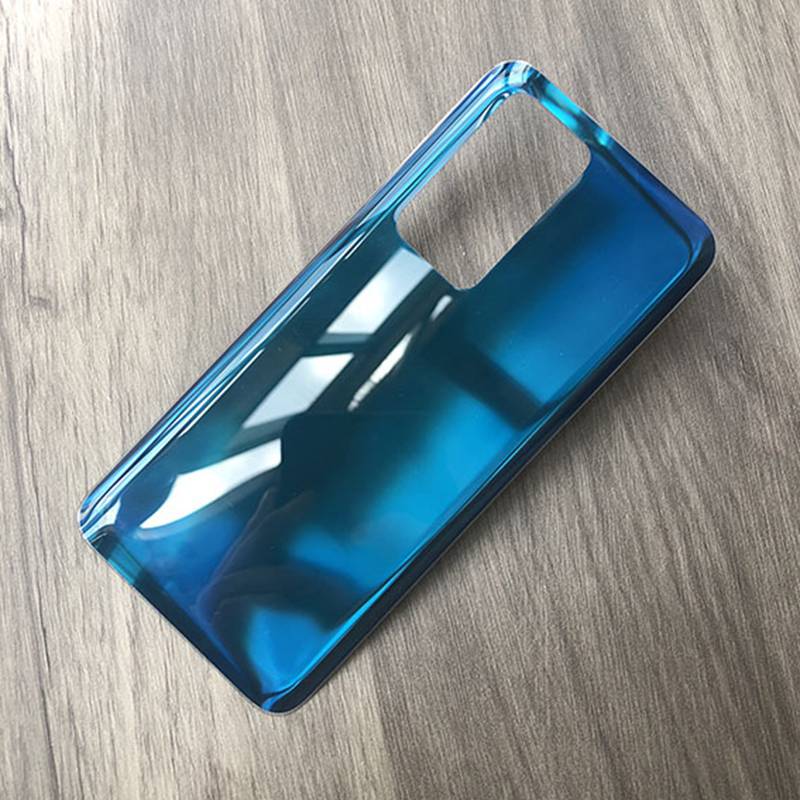 Przezroczysta tylna pokrywa dla Huawei P40 Pro pokrywa baterii tylna wymiana szkła P40Pro obudowa tylna obudowa przezroczysta obudowa naprawa: Blue No Lens