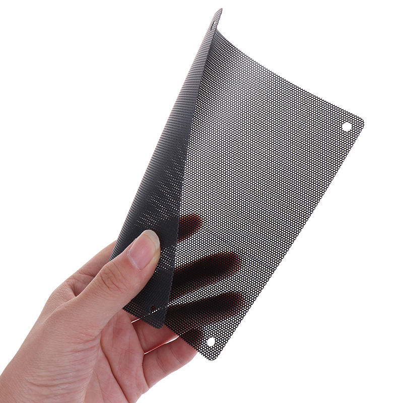 10Pcs 12Cm Zwart Vierkant Fan Filter Pc Computer Mesh Stofdicht Case Cover 120 Mm Fan Dust Filter Cooler